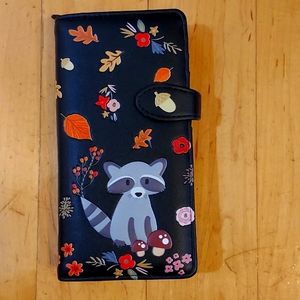 Adorable Racoon Vegan Leather Wallet